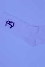 Logo Sock White/Purple